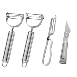 Stainless Steel Blade Vegetable Peeler Julienne and Apple Corer Remover Tool Fruit Potato Carrot Cucumber Kitchen Home Staple Kitchen Gadgets 3pack peeling