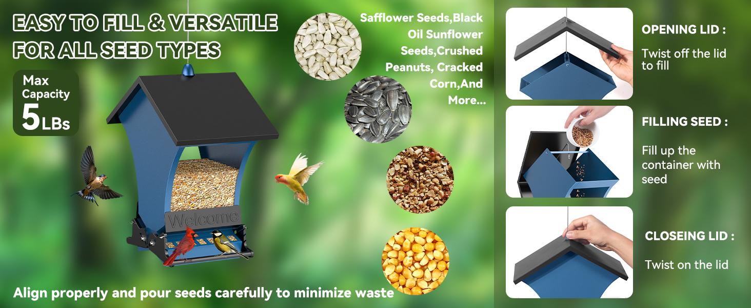 Wildpark Squirrel-Proof Bird Feeder – Durable, Vibrant Orange, Perfect for Cardinals & Chickadees – Ideal Gift for Bird Lovers, Moms & Grandmas Wildpark Squirrel-Proof Bird Feeder – Durable, Vibrant Orange, Perfect for Cardinals & Chickadees – Ideal Gift for Bird Lovers, Moms & Grandmas