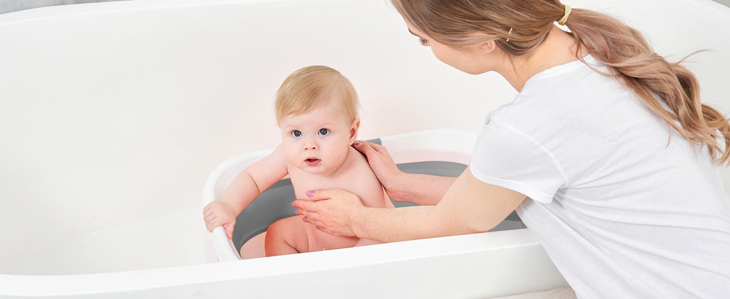 Collapsible Baby Bathtub | Real-Time Temp Monitor, Floating Cushion, Foldable, Drainage, Elephant Design – For Newborns & Toddlers Collapsible Baby Bathtub | Real-Time Temp Monitor, Floating Cushion, Foldable, Drainage, Elephant Design – For Newborns & Toddlers