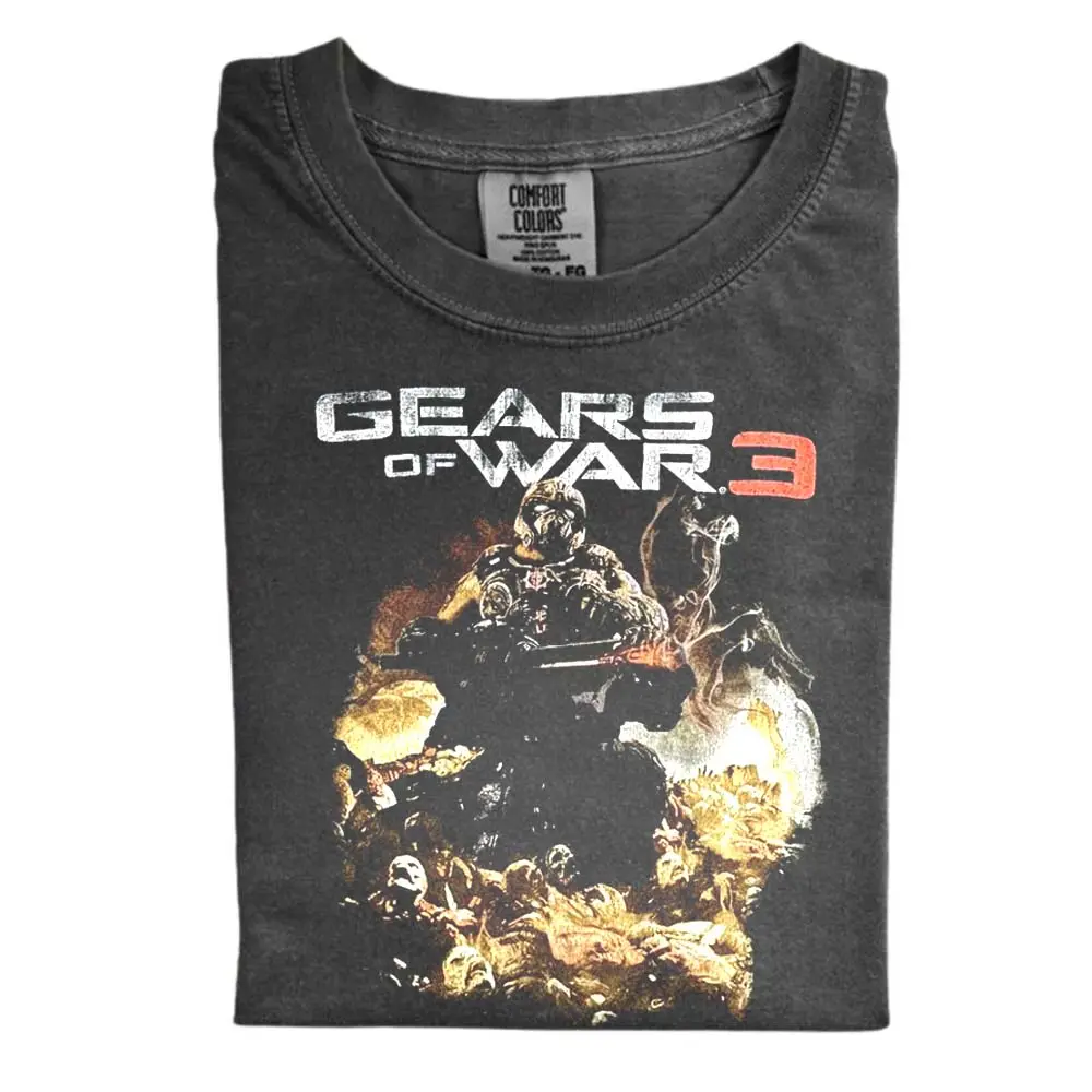 The Vintage Gears Of War 3 Games Comfort Color Shirt, Vintage Survival Horror Game Shirt, Retro Resident Evil Gaming Shirt, Gift for Men, Gift for Women, Crew Neck T-shirt, Trending T-shirt