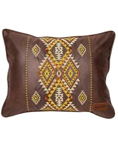 Carstens Home Unisex Wrangler Diamond River Southwestern Faux Leather Throw - Jw265