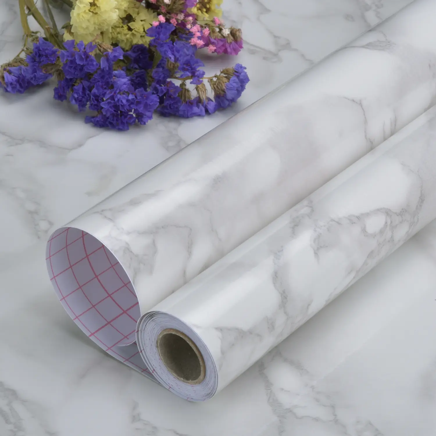Art3d Peel-and-Stick Marble Contact Paper, 15.8"x120" 100% Waterproof & Oil-Proof Self-Adhesive Vinyl Renter-Friendly Wallpaper Film, for Countertops, Kitchen & Room Decor, Peel and Stick Wallpaper Designs