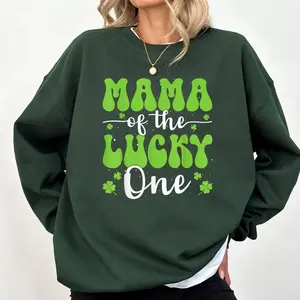 Mama Of The Lucky One First Birthday St Patrick's Day Sweatshirt
