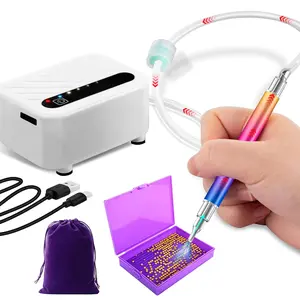Electric Diamond Painting Pen with Vacuum Pump - 3 Adjustable Suction Modes, Rechargeable & Long-Lasting, Diamond Art Pen Kit with Storage Tray & Tips for Adults, No Wax Needed