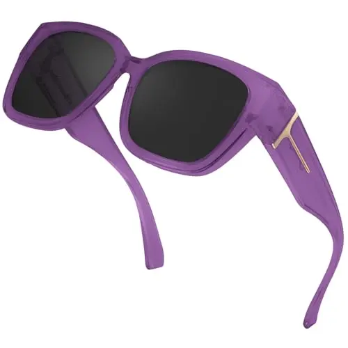 matte purple frame /grey lens 