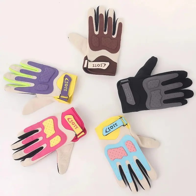 Outdoor sports gloves, high-sensitivity touchscreen PU leather gloves, protective gloves for mountaineering and cycling, motorcycle riding gloves, protective gear