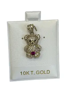 Cute Unisex 10KT Animal Pendant with Zircon Rhinestones, Ideal for Daily Fashion Costume Jewelry Charms