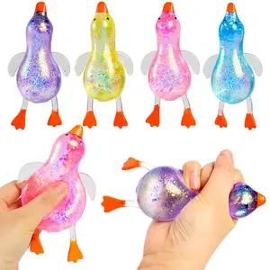 Duck Sugar Stress Ball Squishy Toys Kids and Adults, Kawaii Squishy Stress Balls, Duck Sugar Ball Squeeze Toys,, Party Favors, Easter Basket Stuffers
