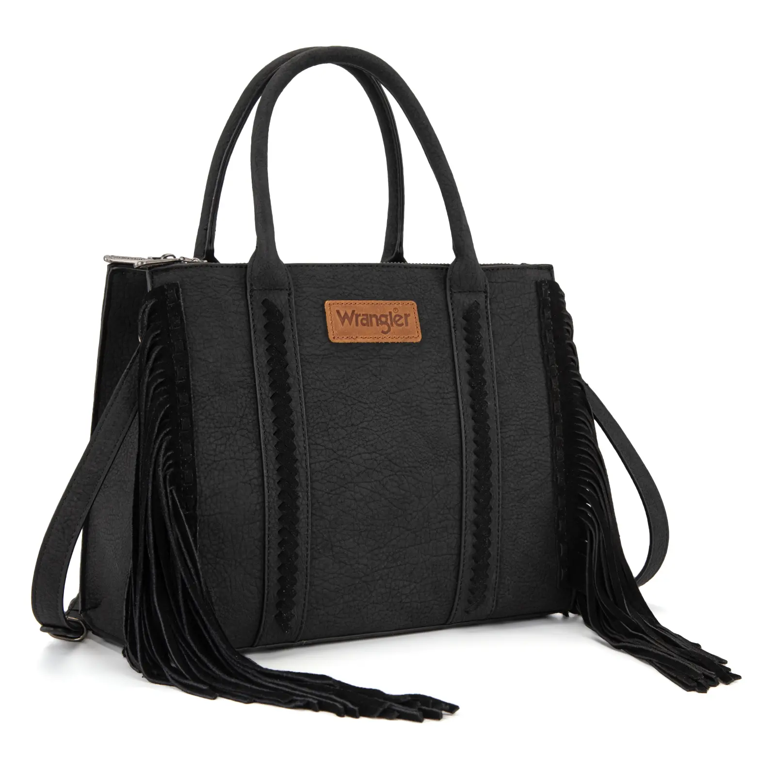 Wrangler Fringe Tote Bag for Women Western Style Top Handle Shoulder Handbag