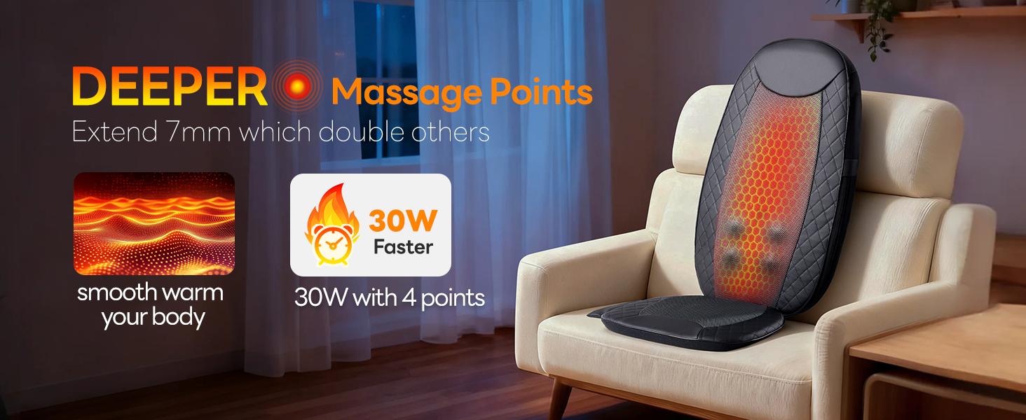 Back Massagers, Vibrating Heating Pad for Back, Massage Chair Pad for Pain Relief Deep Tissue, Shiatsu Neck and Back Massager, Back Back Massagers, Vibrating Heating Pad for Back, Massage Chair Pad for Pain Relief Deep Tissue, Shiatsu Neck and Back Massager, Back