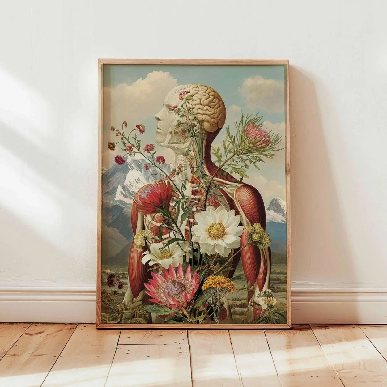 Human Anatomy Wall Art Educational Medical Print Vintage Decor 7