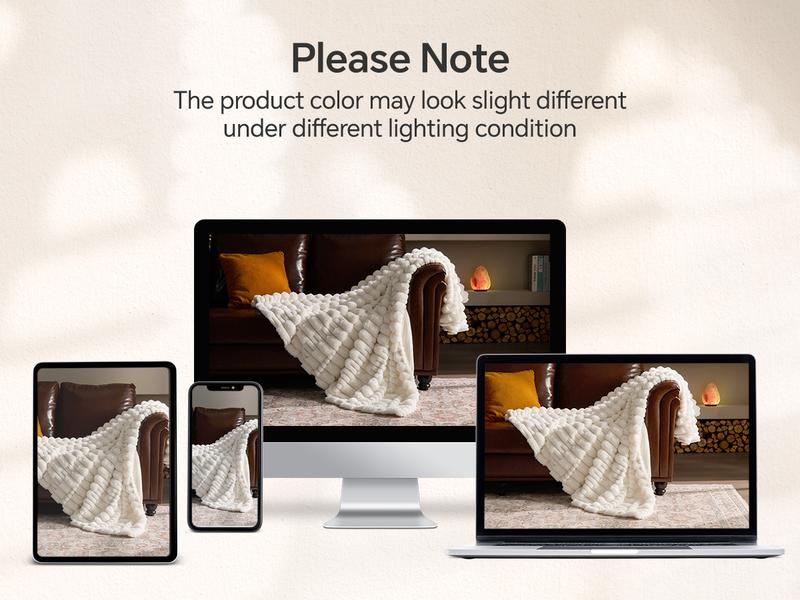 BEDELITE Faux Fur Throw Blanket for Couch -Super Soft & Warm Plush Striped Blanket for Sofa and Room Decor, Luxury Cozy Plush Fluffy Winter Blanket Gifts for Women Men Mom Dad Valentine's Day gift