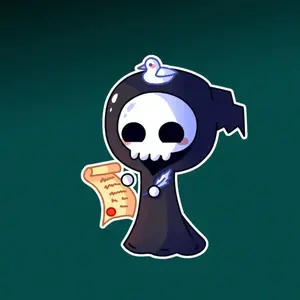 MKC Lil Grimm Infernal Contract Sticker