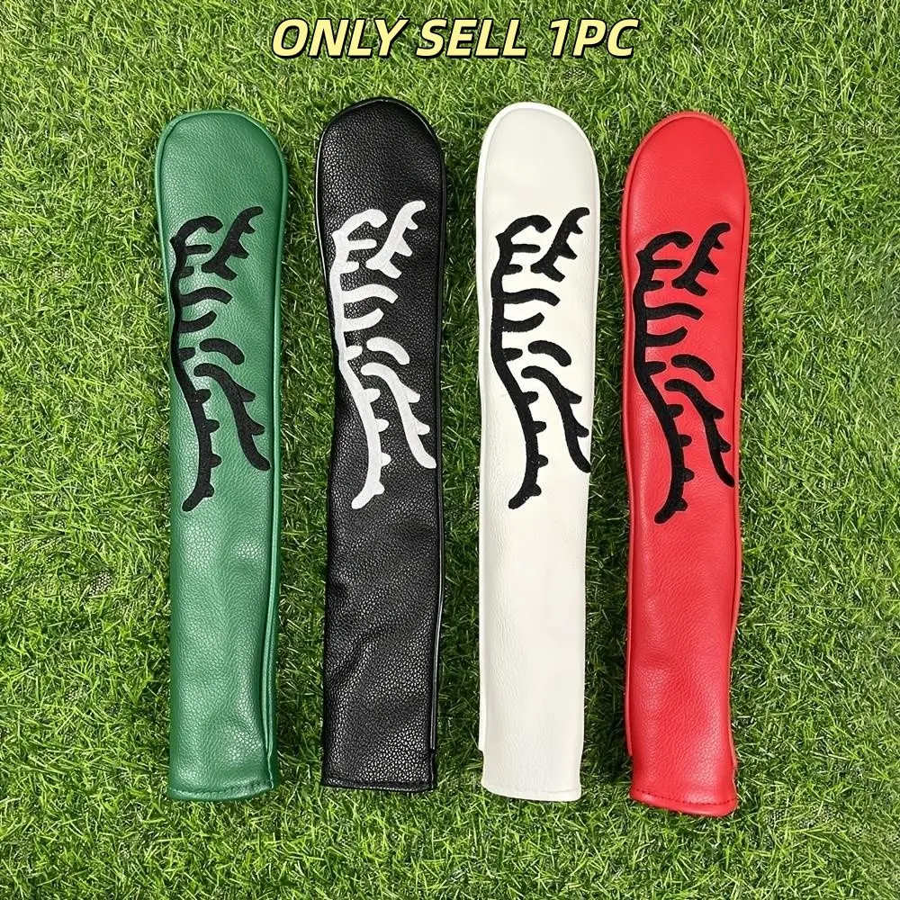Golf Alignment Rod Tiger-Pointing Rod for Positioning Practice, PU Leather Protective Cap Cover for Iron Clubs, Essential Golf Training Aid, Golf Accessories, Golf Equipment, Golf Supply