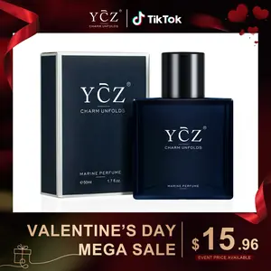 YCZ Midnight Marine Eau De Parfum Unisex 50ml Ocean Fresh Scent Premium Aromatic Woody Fragrance with Bergamot Coconut Amber for Him & Her Bold Arabian Perfume Luxurious Gift