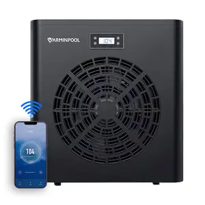 16000BTU Swimming Pool Heat Pump, 5400 Gallon Electric Pool Heater Above and Inground Pool,WiFi App Control, Heating or Cooling Pool Heater 120V/60Hz