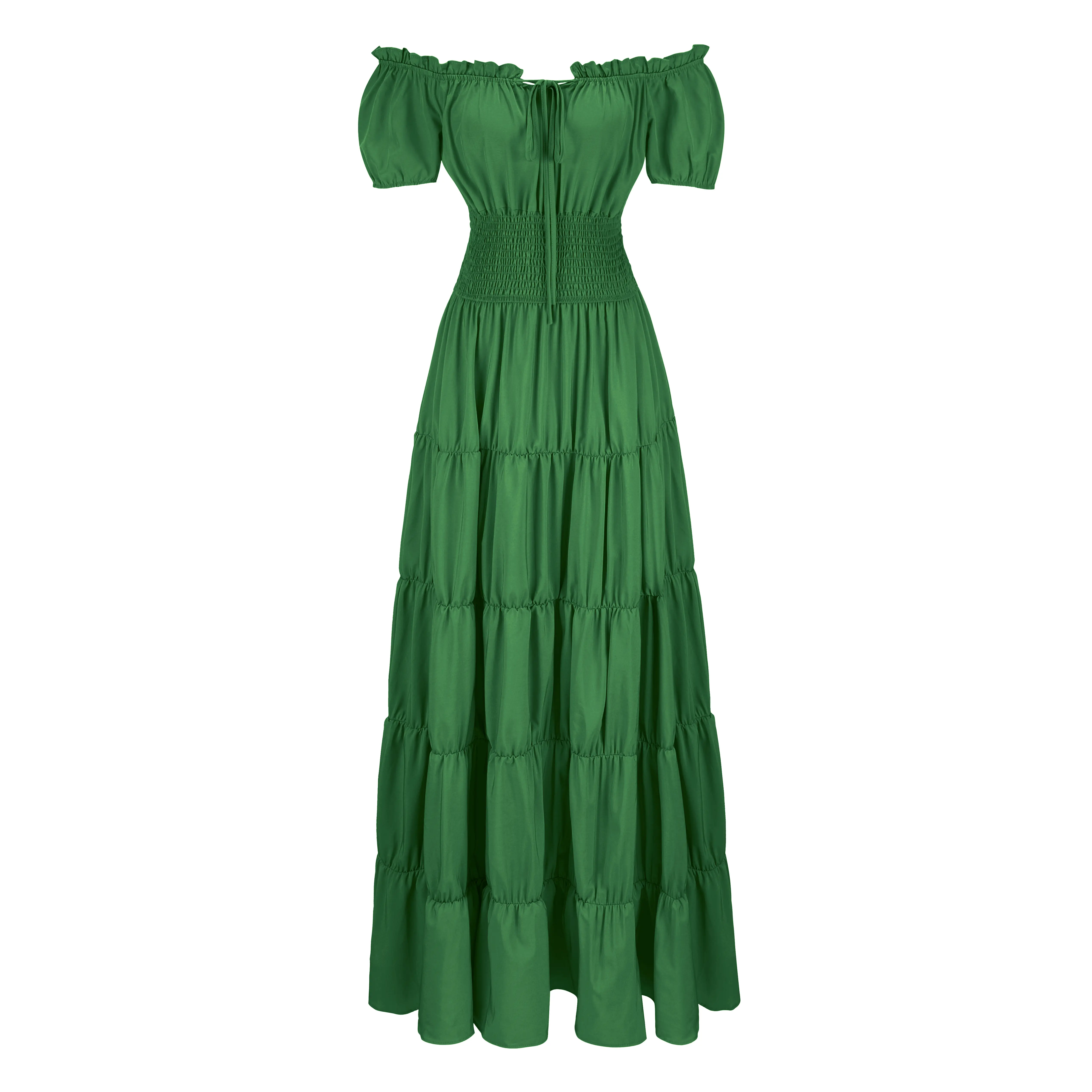 brandon maxwell green silk dress Sophia Dress in Meadow Phalae main image 1