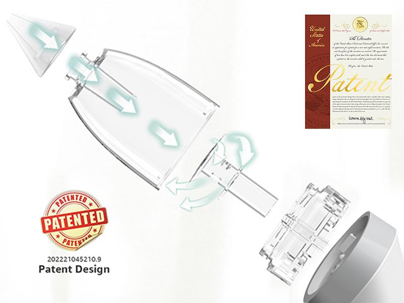 Growsy Electric Nasal Aspirator for Babies  Toddlers Gentle Nose Sucker with 3 Soft Silicone Tips Adjustable Suction Soothing Music & Light Safe Easy Automatic Mucus Removal Doctor Recommended