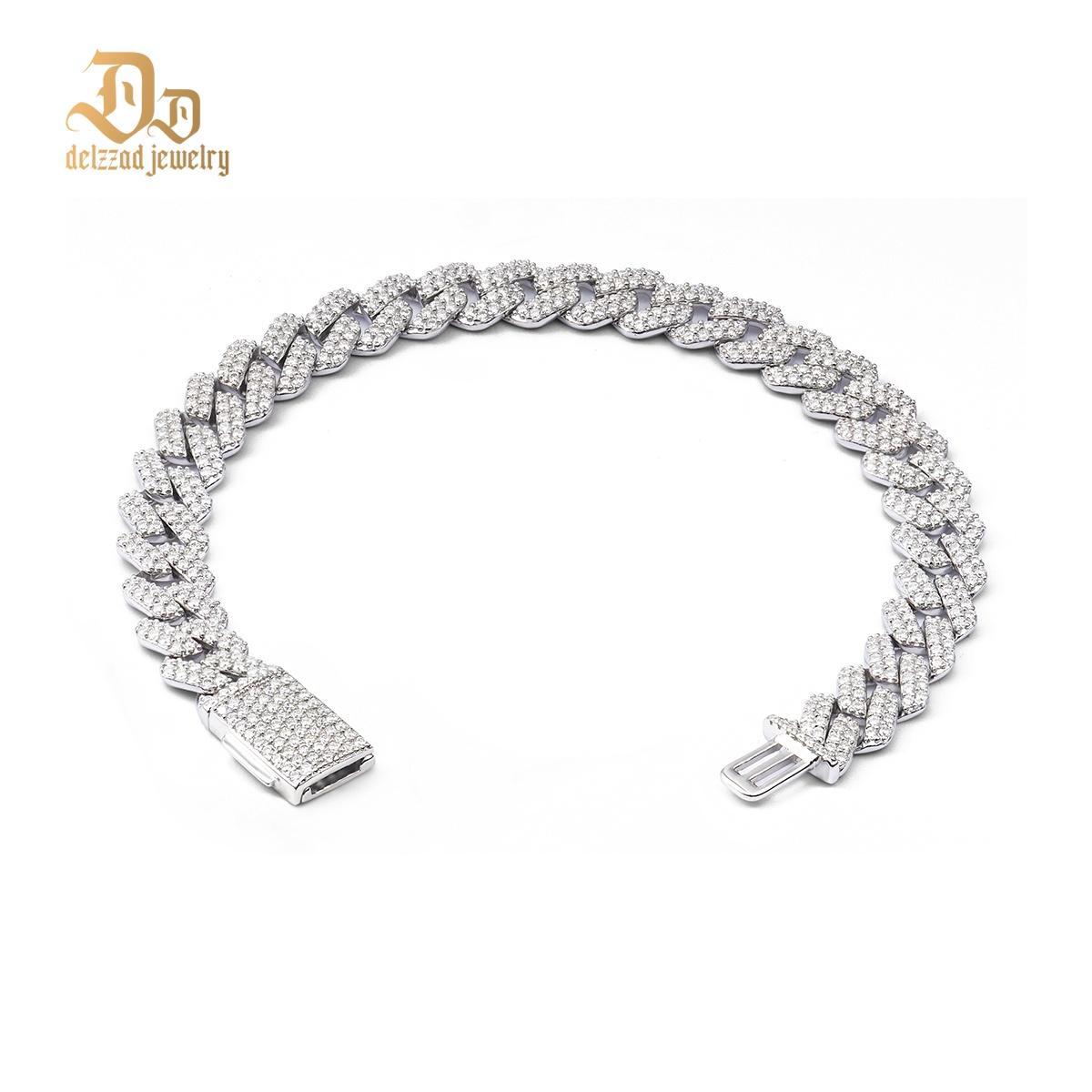 Delzzad (MSG.03) 14K Gold-Plated 8.5MM Iced Out Cuban Link Bracelet Necklace VVS D Color Synthetic Moissanite S925 Unisex Bling Hip Hop Cuban Chain Perfect for Any Occasion & Everyday Wear Birthday Anniversary Christmas Gifts Delzzad (MSG.03) 14K Gold-Plated 8.5MM Iced Out Cuban Link Bracelet Necklace VVS D Color Synthetic Moissanite S925 Unisex Bling Hip Hop Cuban Chain Perfect for Any Occasion & Everyday Wear Birthday Anniversary Christmas Gifts