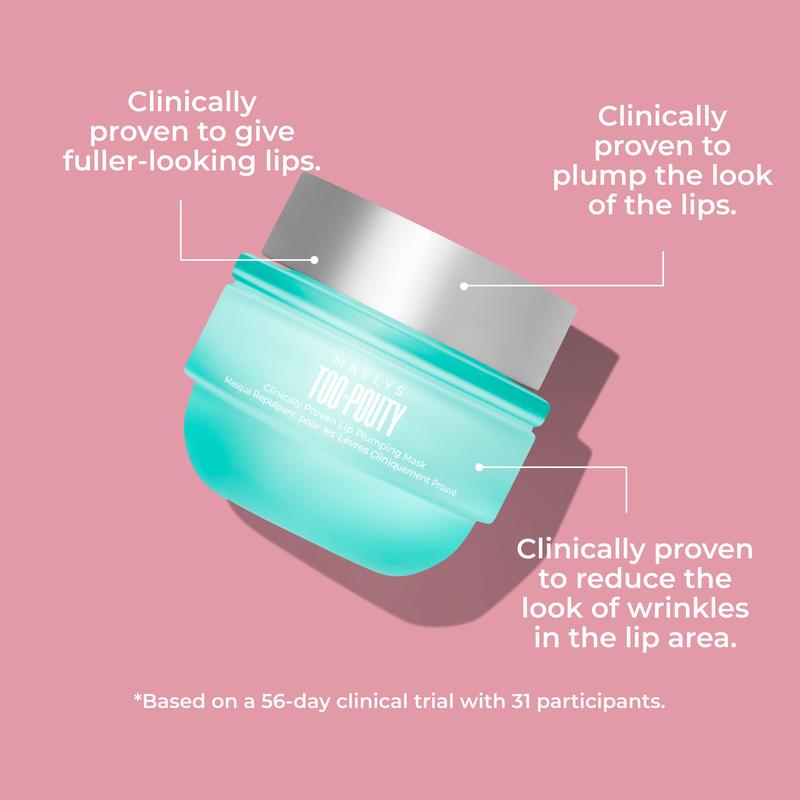 MAËLYS TOO-POUTY Clinically Proven Lip Plumping Mask -  for Plumper, Smoother-looking Lips Skincare Comfort
