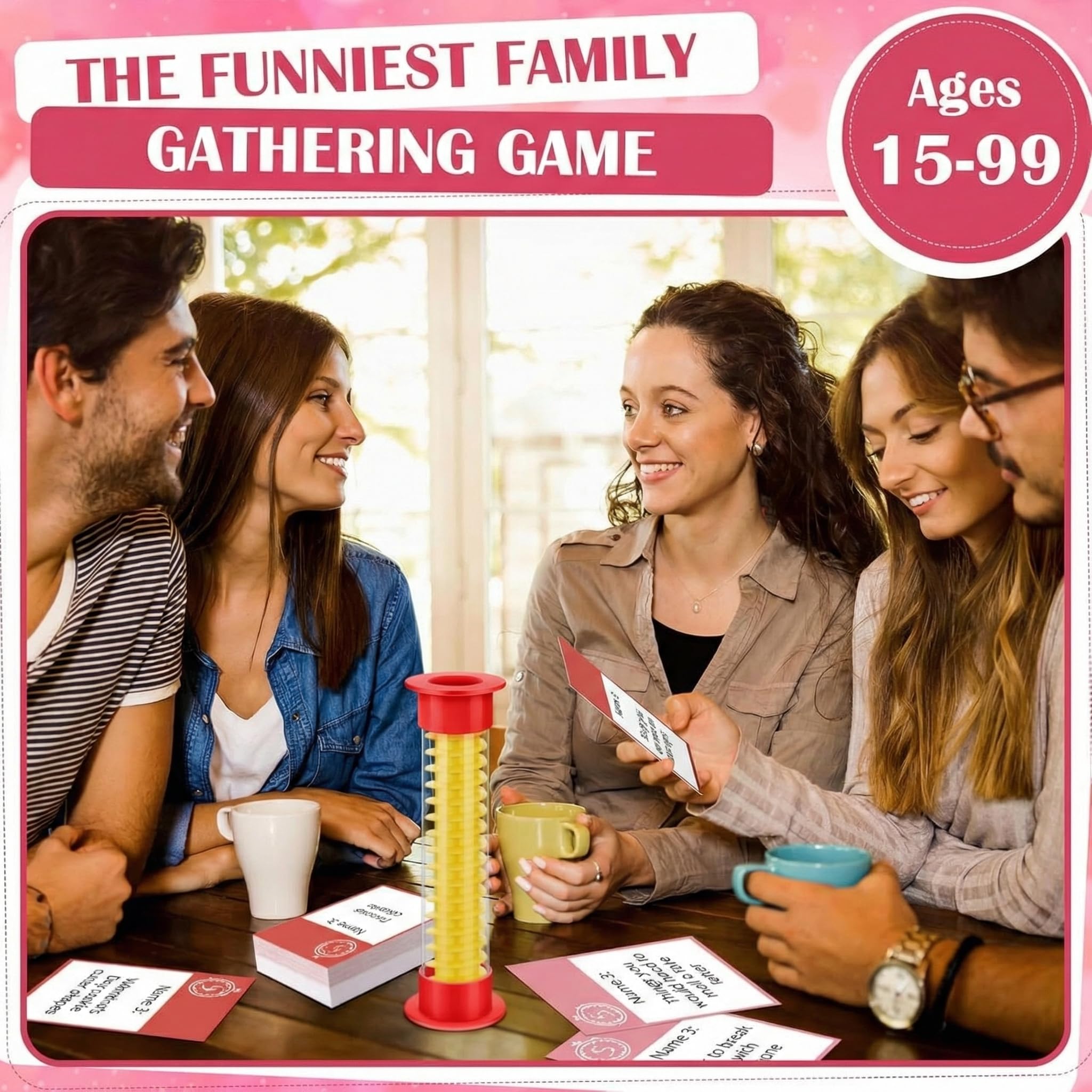 Easter Hack Fast Answer Card Game with 72 Cards & Timer, Hilarious Party Game for 2-10 Players,Quick Easy Setup Valentine's Day Galentine Night Party Card Game for Adult Family Friends Couple Easter Basket Stuffer