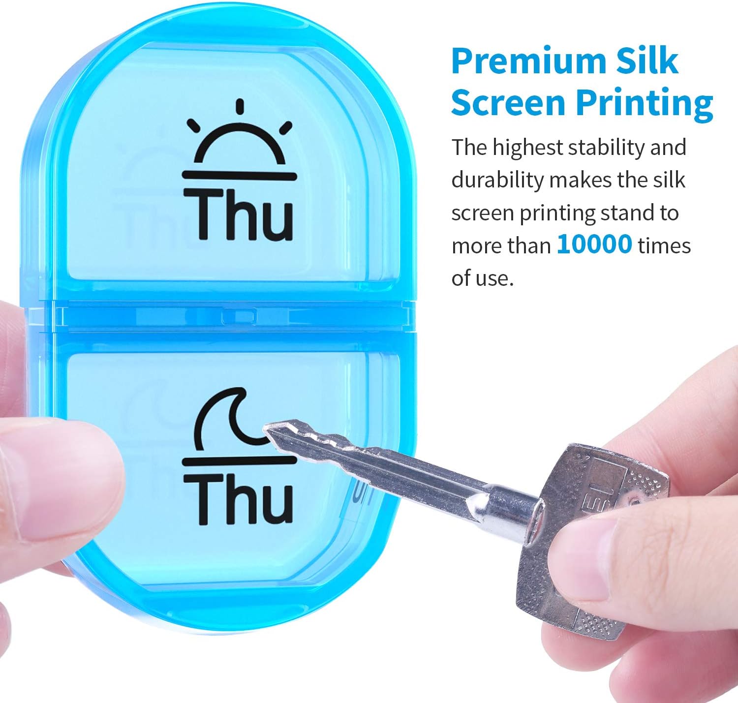 Weekly Pill Organizer 2 Times a Day, AM PM Pill Box with 7 Detachable Pill Case, BPA-Free & Portable 7 Day Pill Organizer with Large Storage to Hold Medication, Vitamins and Fish Oils Weekly Pill Organizer 2 Times a Day, AM PM Pill Box with 7 Detachable Pill Case, BPA-Free & Portable 7 Day Pill Organizer with Large Storage to Hold Medication, Vitamins and Fish Oils
