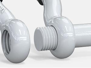 Nilight 2 Pack 3/4" D-Ring Shackle with 7/8" Screw Pin 41,887lbs Break Strength, Heavy Duty Off Road Recovery Shackle with Isolators Washers for Use with Tow Strap, Winch, Off-Road Jeep Truck Vehicle Atv Car Accessories