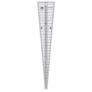 Creative Grids 10 Degree Triangle Ruler – CGRT10 – Made in USA, 3-1/4in x 16in, Non-Slip Grip Acrylic Quilting, Sewing, Crafting, Patchwork Ruler & Template
