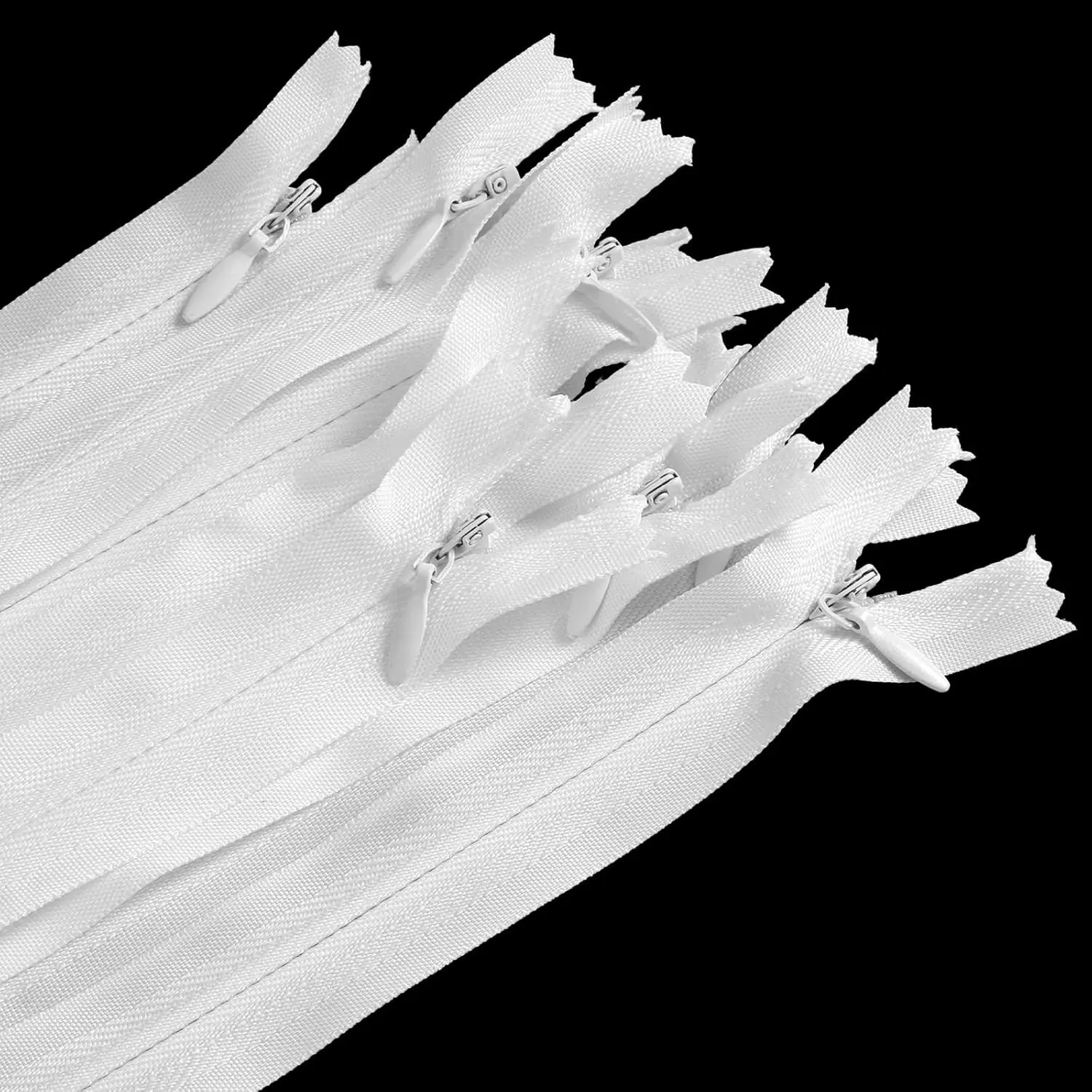 10 Pcs 25cm/9.84inch Nylon Coil Zipper, Invisible Zippers, Multiple Zippers, Bulk Zippers, Patchwork Zipper for Crafts, Home Sewing and Sewing, Durable & Versatile