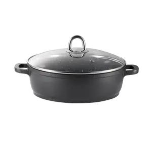 Cuisine::pro® GRANITE™ sauté Pan with Lid 6.3 Qt.