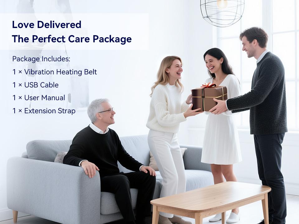 CONLWIN 68" Cordless Heating Pad  with 5 Heat & 6 Vibration, Lower Back Massager with 4D Butterfly Support, Portable Heating Pad Gift for Women Men Mom Dad, FSA Eligible HSA