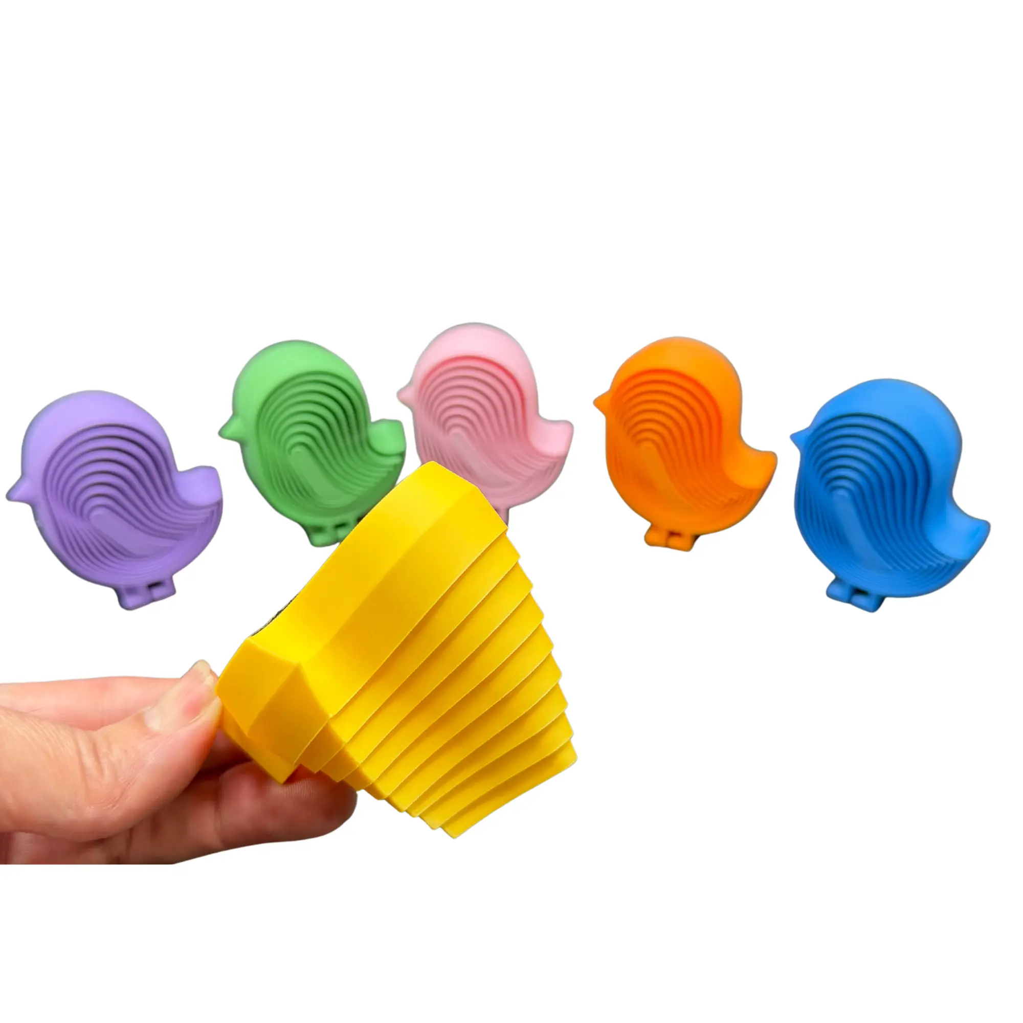 Easter Baby Chick Fidget Toy | Layered 3D Printed Sensory Chick | Easter Basket Stuffer | Spring Desk Toy | Mini Chick Gift