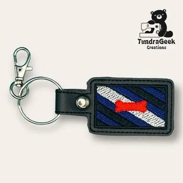 Pup Pride Flag Keychain