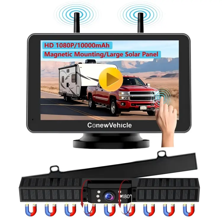 7“Touchscreen Monitor+1 License plate camera