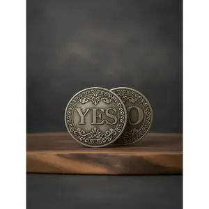 Vintage Letter Pattern Round Charm, Vintage Double-sided Charm, Fashion Jewelry Accessories for Men & Women