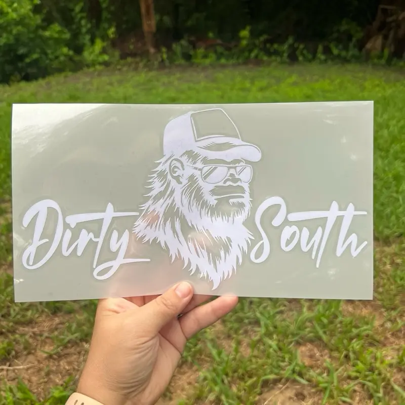 Dirty South Bigfoot Decal, multiple sizes and colors