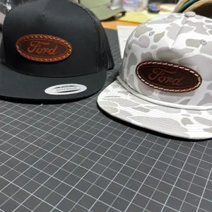 Ford Leather Patch Hat, Trucker Hat, Flat Bill, Powerstroke Hat, King Ranch Hat, Mustang Hat, F250, F350, F150, Maverick, trucker hat, gift his her, Country Hat