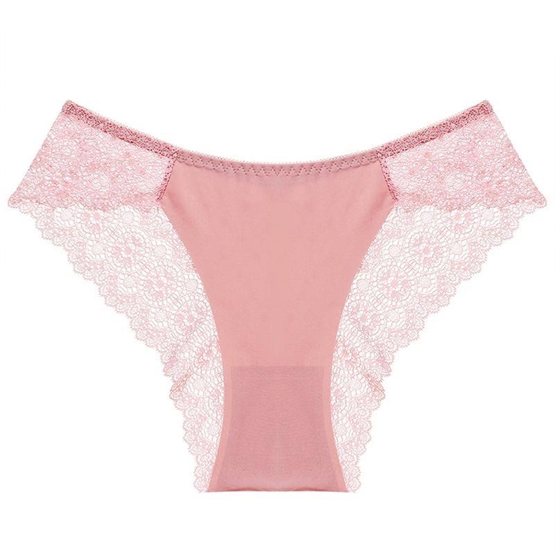 Women’s seamless low-rise lace panties with multiple layers of packaging; comfortable, skin-friendly low-rise triangle briefs; sports invisible thin-strap bikini briefs; women’s underwear for autumn/winter; basic soft, breathable triangle briefs