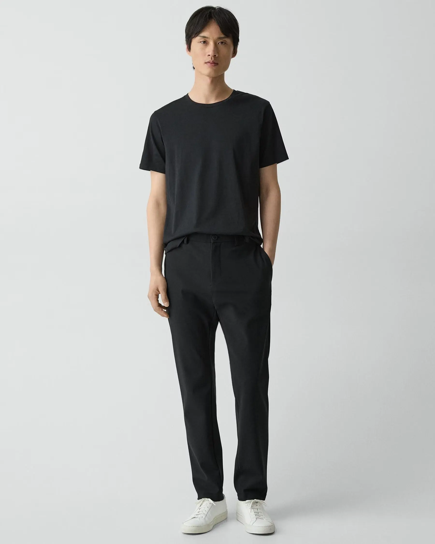 Theory Zaine Pant in Precision Ponte in Black