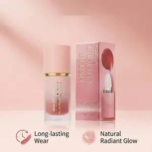 Creamy Glow Blush  – Soft Balm-to-Cream Texture liquid blush, Dewy Radiant Finish, Lightweight Natural Tint, Multi-Use Tint for Cheeks & Lips for Daily Makeup Blend Brush Coffee Radiance Cosmetic cheer Hydrating Stick