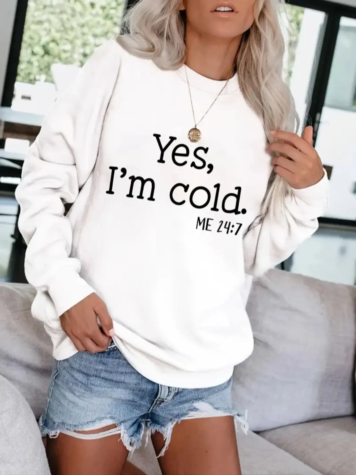 Women's Casual Letter & Number Print Fitted Sweatshirt, Soft Long Sleeve Round Neck Pullover for Daily Wear, Casual Comfortable Top, Womenswear