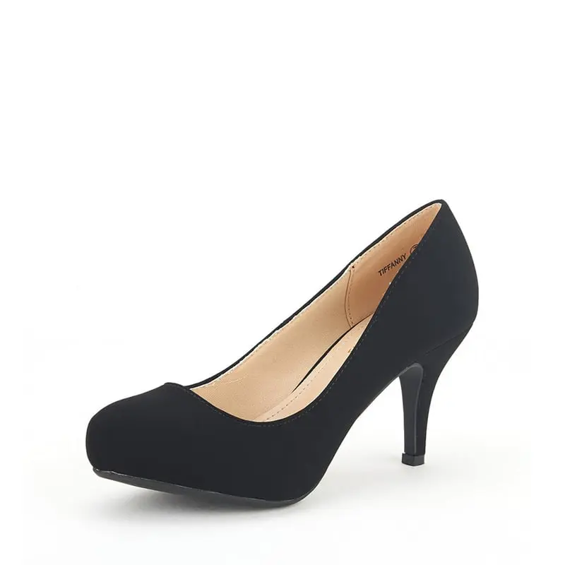 DREAM PAIRS Women's Elegant Classic 3" High Heel Shoes - Stylish Fashion Closed-Toe Footwear, Padded Cushioned Insole, Scaled Heel for Stable Walk, Classy, Heels For Women,shoes for back to school,back to school shoes