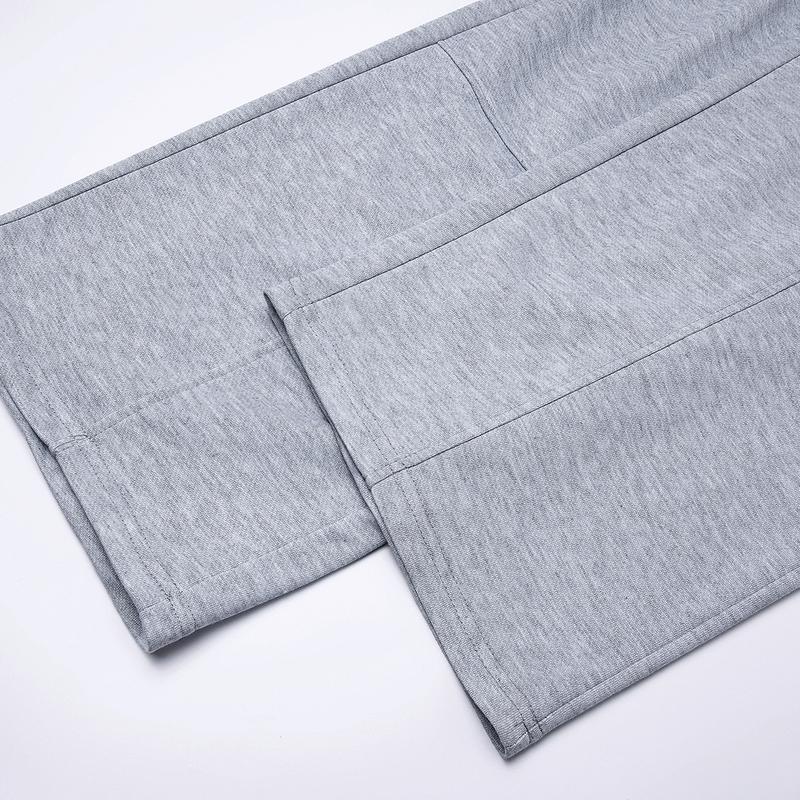 Solid Color Men's Loose Straight Long Pants - Polyester Fabric Soft and Slightly Stretchy, Drawstring Waistband, Outdoor Casual Style and Streetwear for Spring and Autumn, Two Side Pockets, Suitable for All Seasons