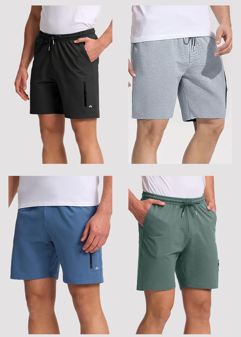 Pioneer Camp Sweat Shorts for Men 7 Inseam Cotton Athletic Casual Shorts with 4 Pockets for Gym Workout Lounge Summer Shorts