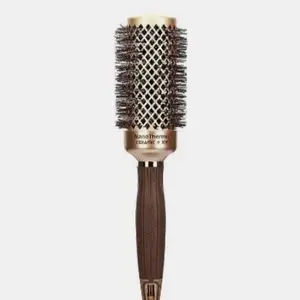Nano Titanium Round Hair Brush with Ceramic & Kevlar for Smooth Styling and Detangling