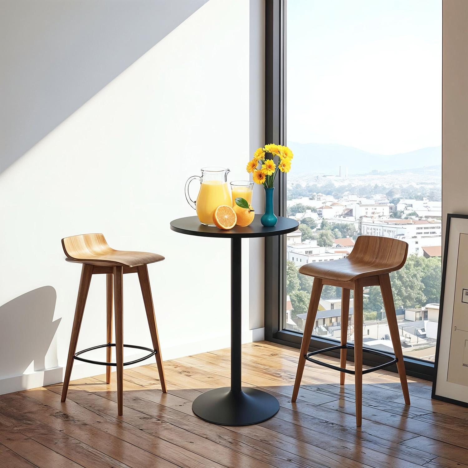 BestOffice Premium 40-Inch Height Pub Table Round Cocktail Bistro Bar Table Perfect for Home Kitchen Dining Breakfast Nook Small Space Entertaining Cafe Style Decor Outdoor Patio Furniture