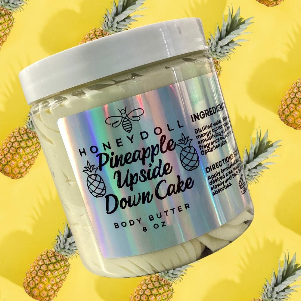Honeydoll New Crushed Paradise Body Butter - Pineapple Upside Down Cake - Fruity O’s - Unicorn Fairy - Choose Your Scent - Body Butter, 8 oz - Blend