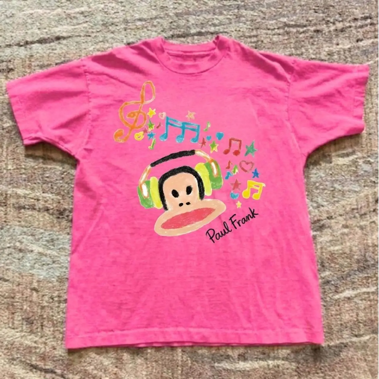 Y2K Paul Frank pink graphic Baby Tee