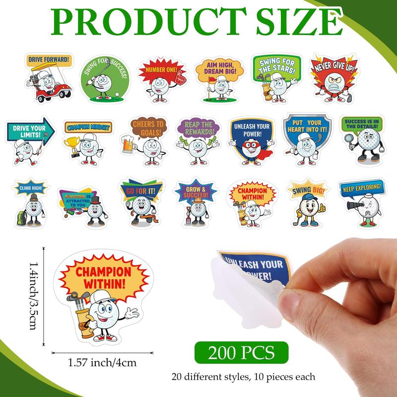 200 Pcs Easter Cartoon Vinyl Stickers Jesus Baseball Bee Golf Soccer Dumpster Fire Meme Waterproof with Positive Quote for Laptop Water Bottles Scrapbook Office Party Gifts