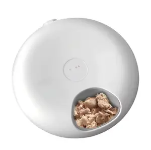 Automatic Cat Feeder Wet Food with Semiconductor Cooling Refrigeration, 6 Meal Pet Food Dispenser for Cats & Small Dogs, Keeps Food Fresh, Easy to Clean, BPA-Free